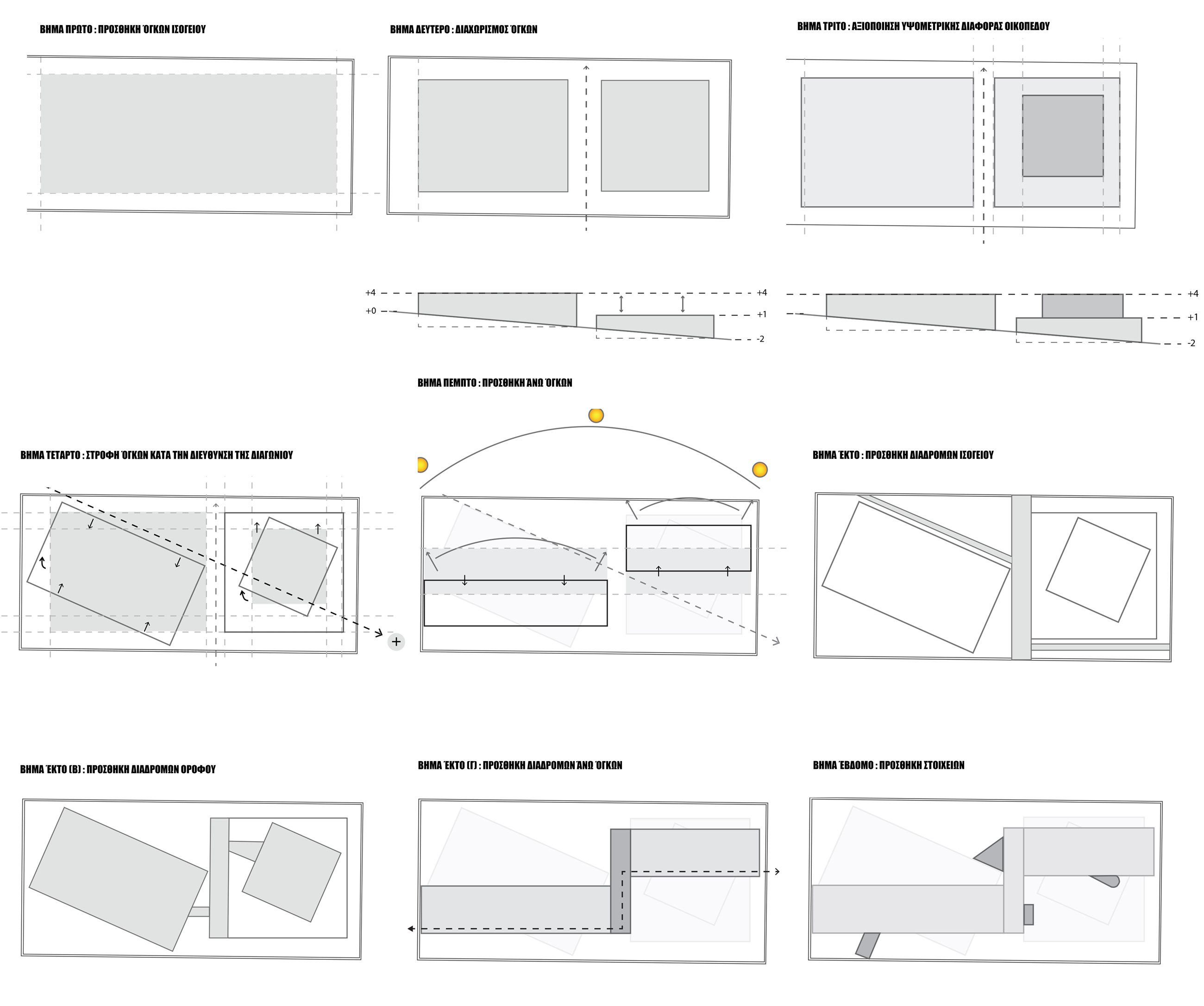 Fractal City - design process, nine steps
