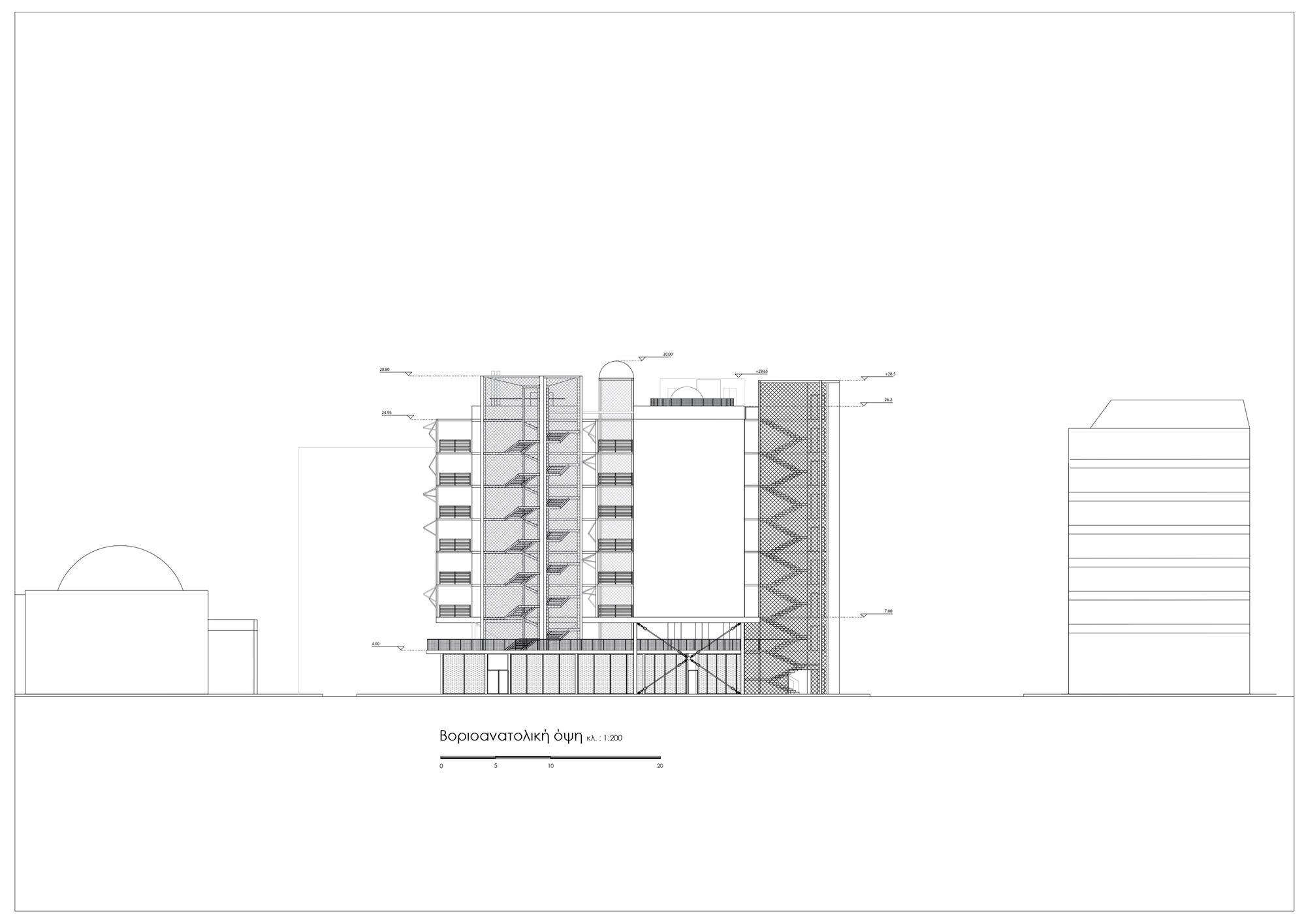 Fractal City - north-east elevation