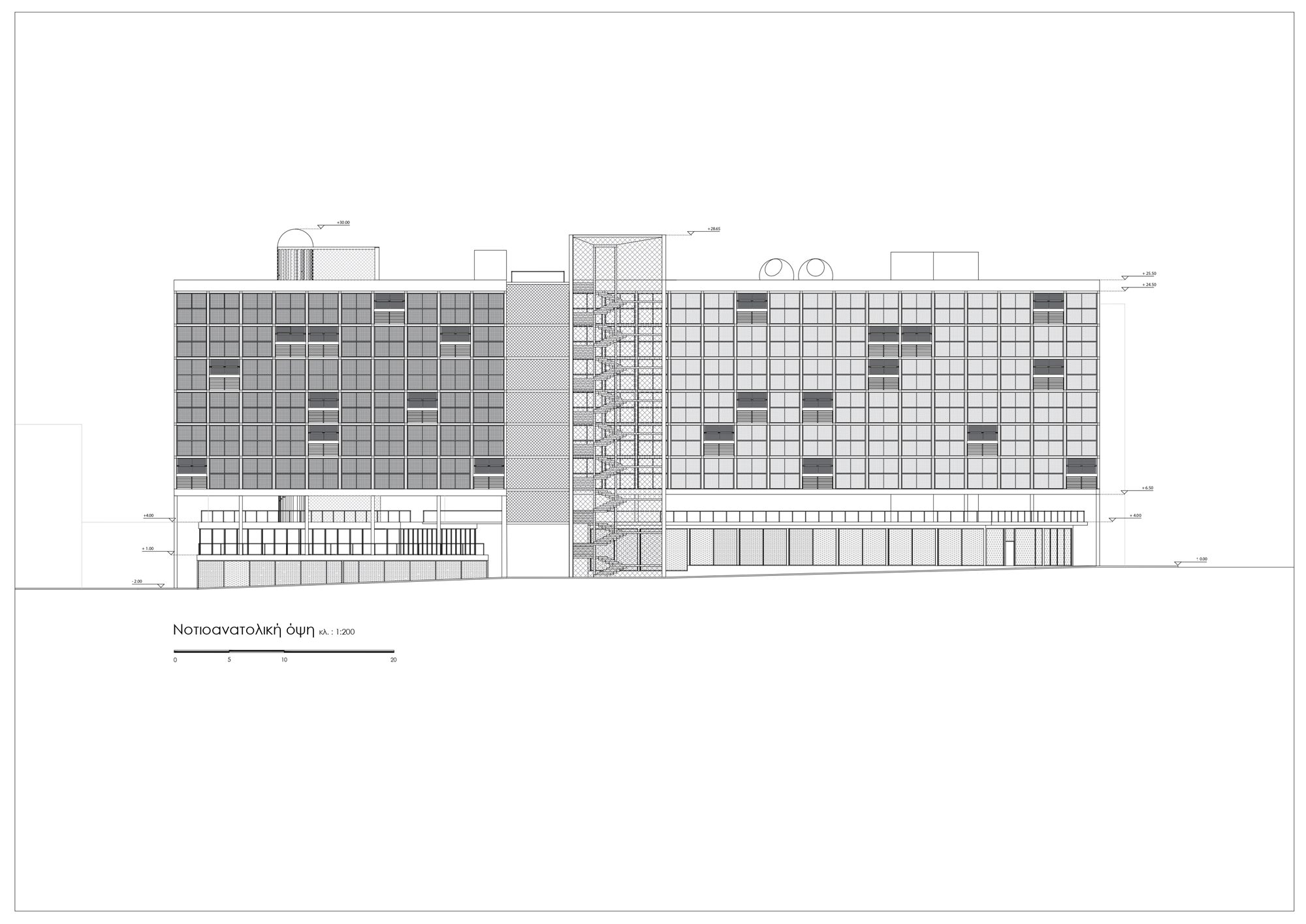 Fractal City - south-east elevation