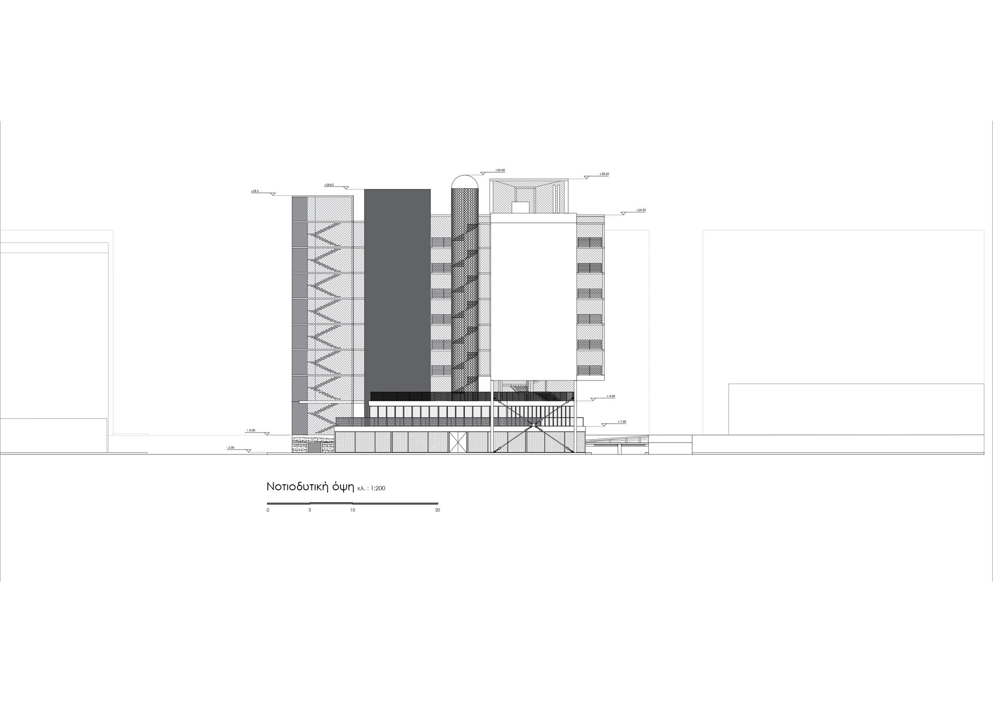 Fractal City - south-west elevation