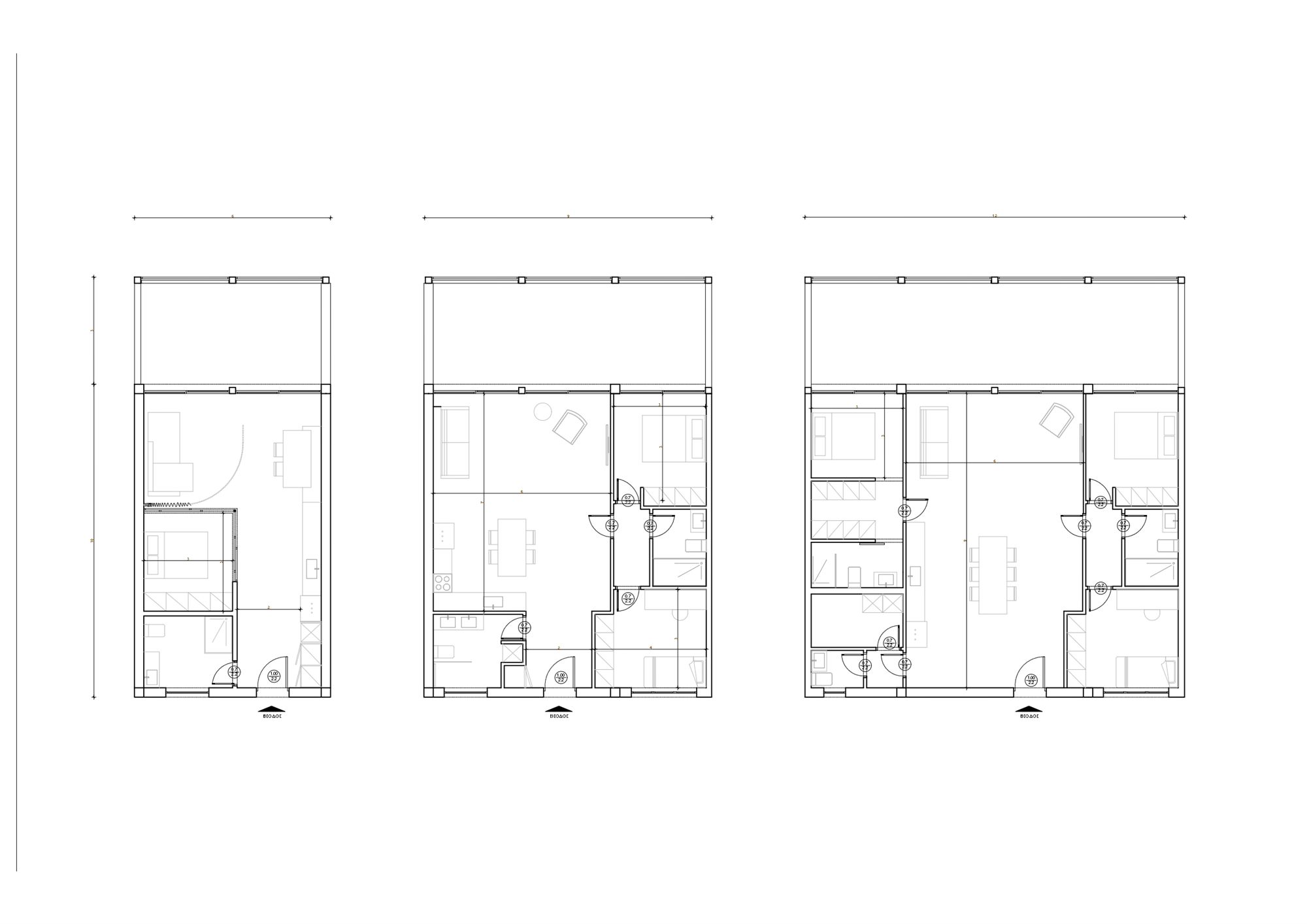 Fractal City - resident apartment typologies