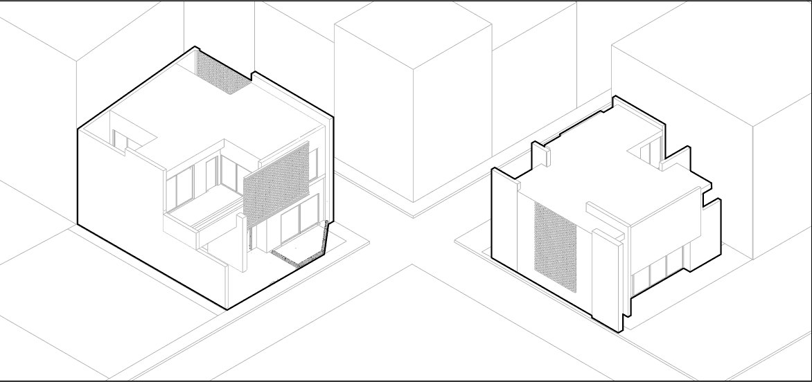 Twin Residences - design process, Resolved volumes