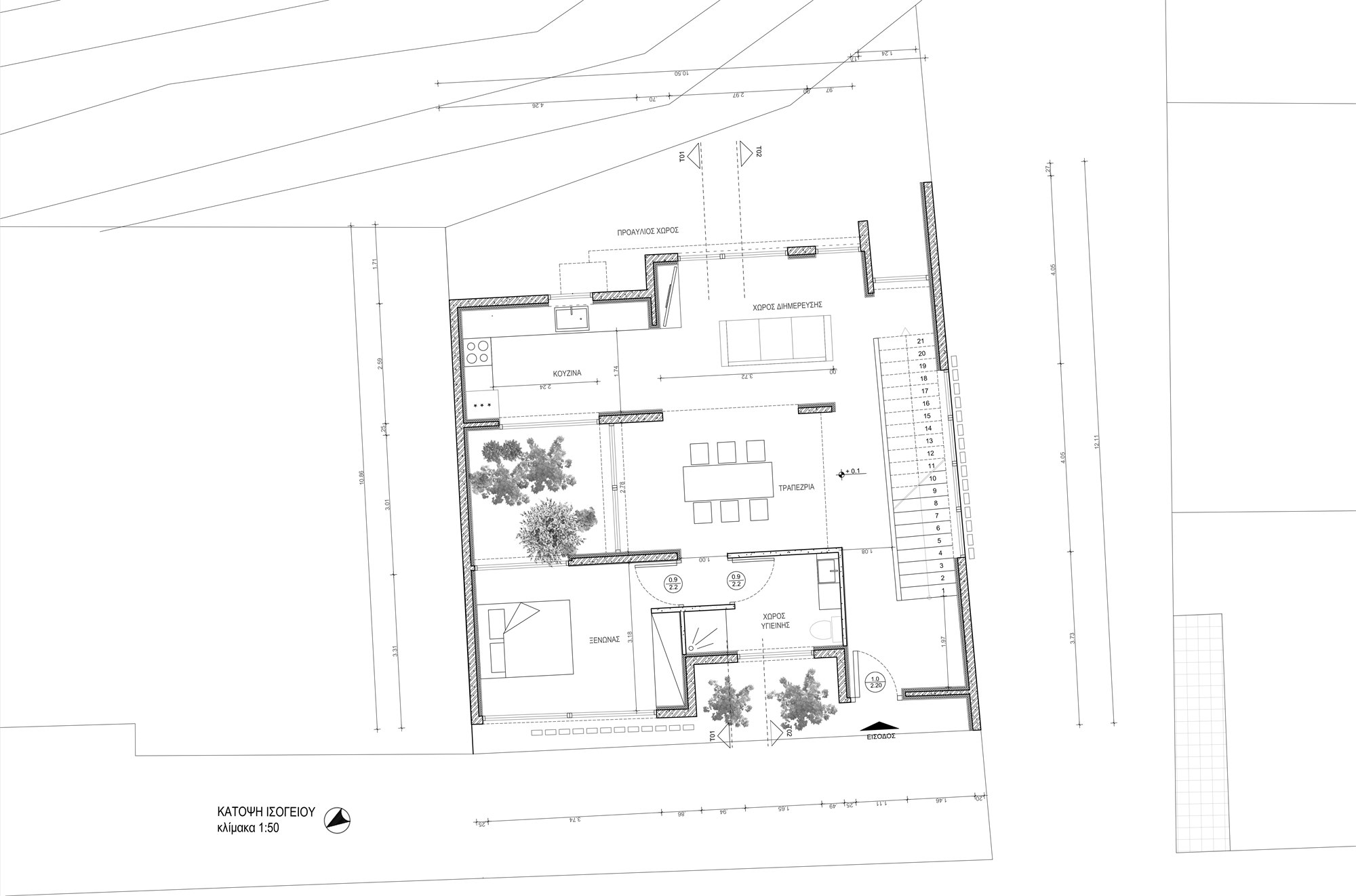 Twin Residences - Residence 2, ground floor plan