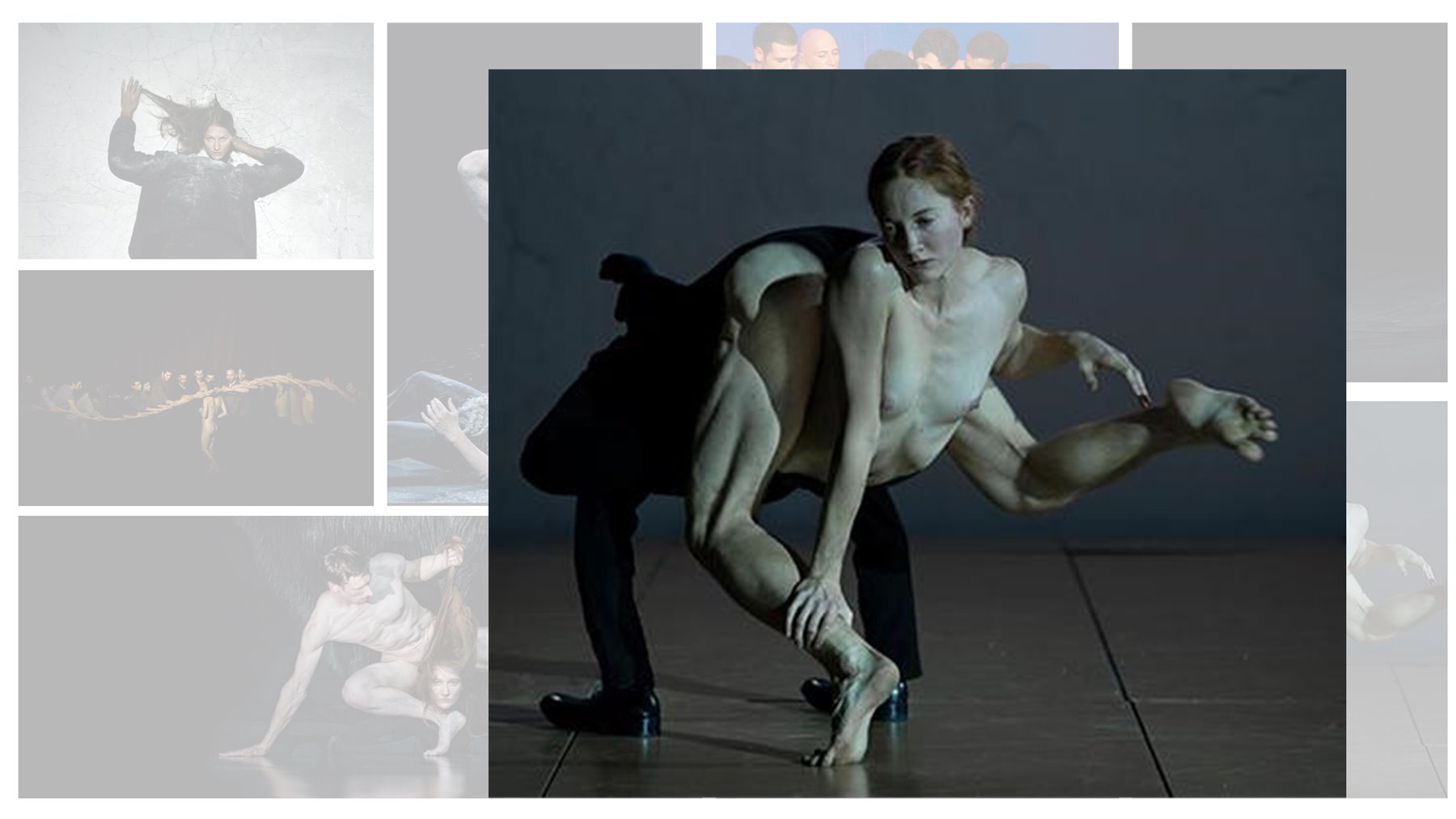 Visual Arts 2 - collage of production photographs from works by Dimitris Papaioannou, 4 of 8