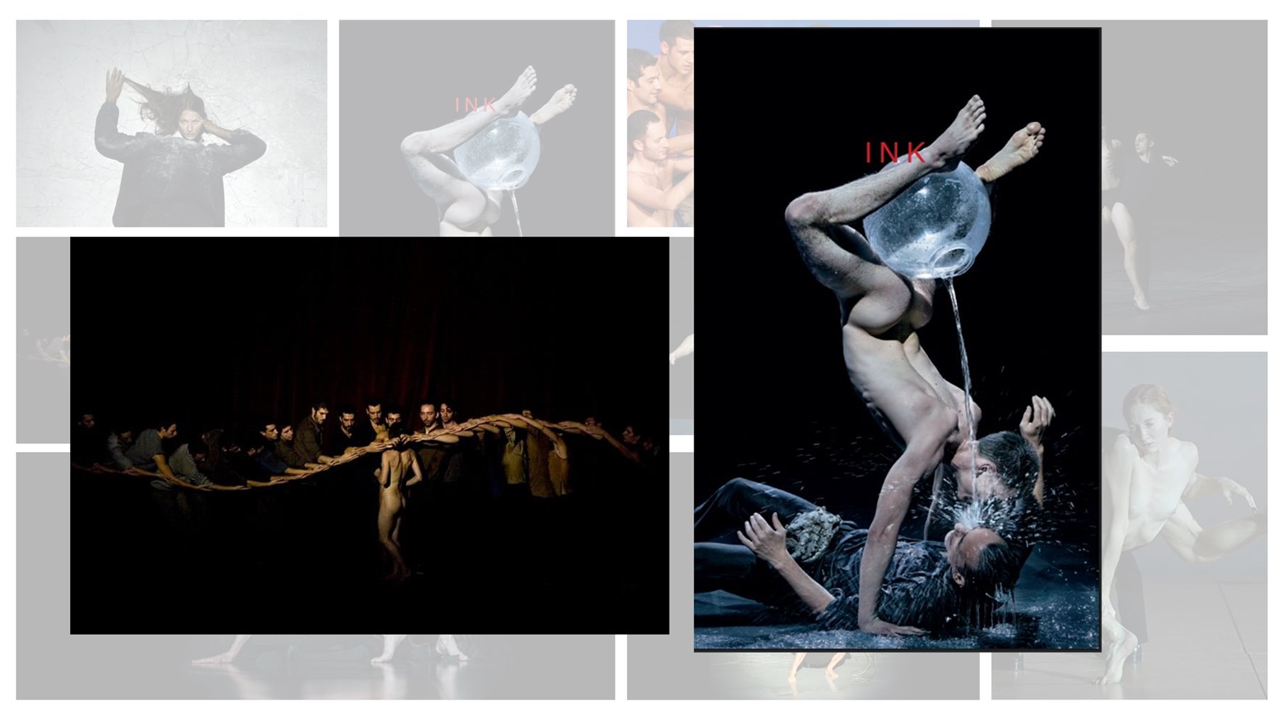 Visual Arts 2 - collage of production photographs from works by Dimitris Papaioannou, 8 of 8