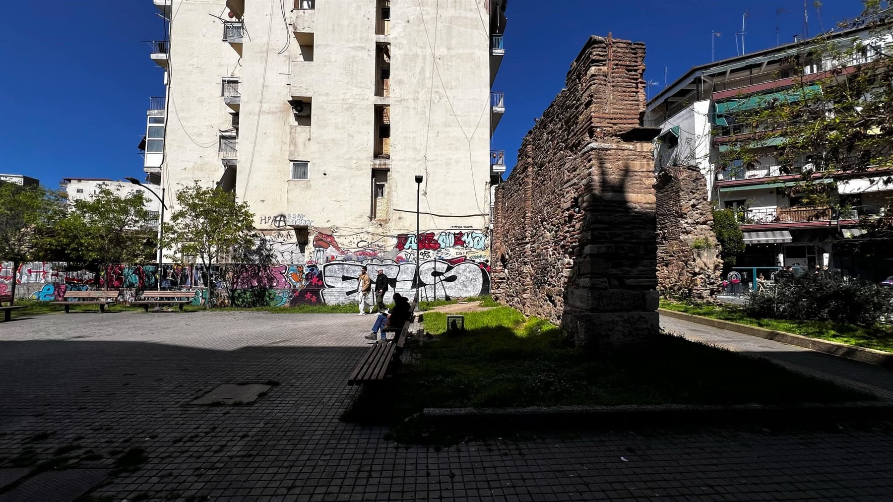 Visual Arts 2 - the wall between the apartment blocks